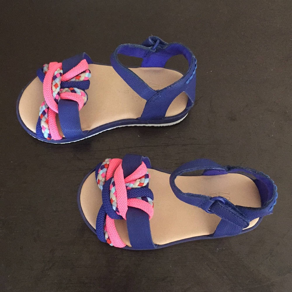 EUC Zara Baby Girl Sandals size 2.5 - Picture 2 of 4